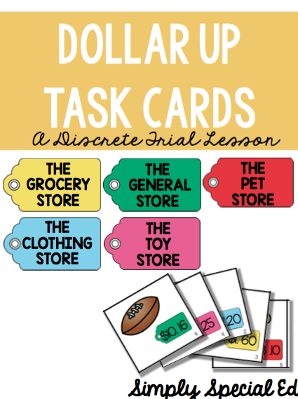Dollar up task cards