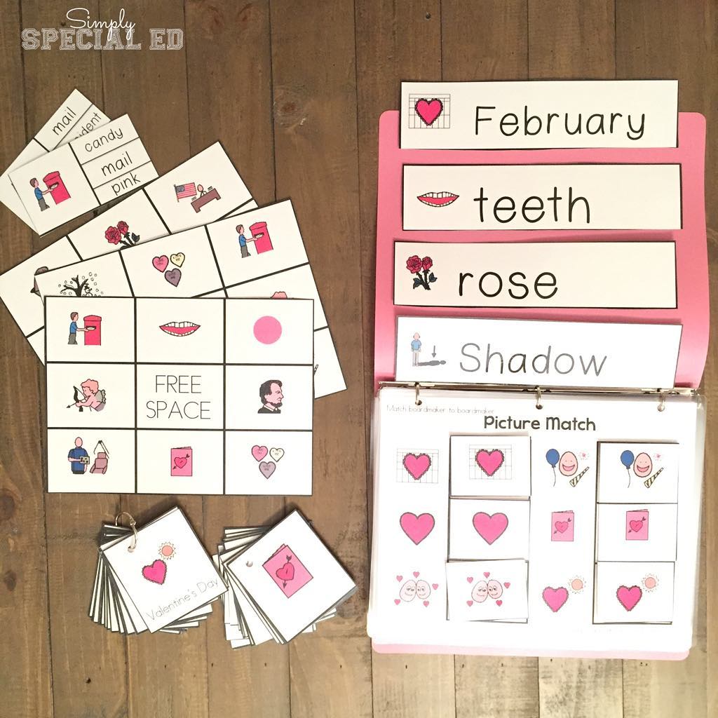 February Boardmaker Vocabulary