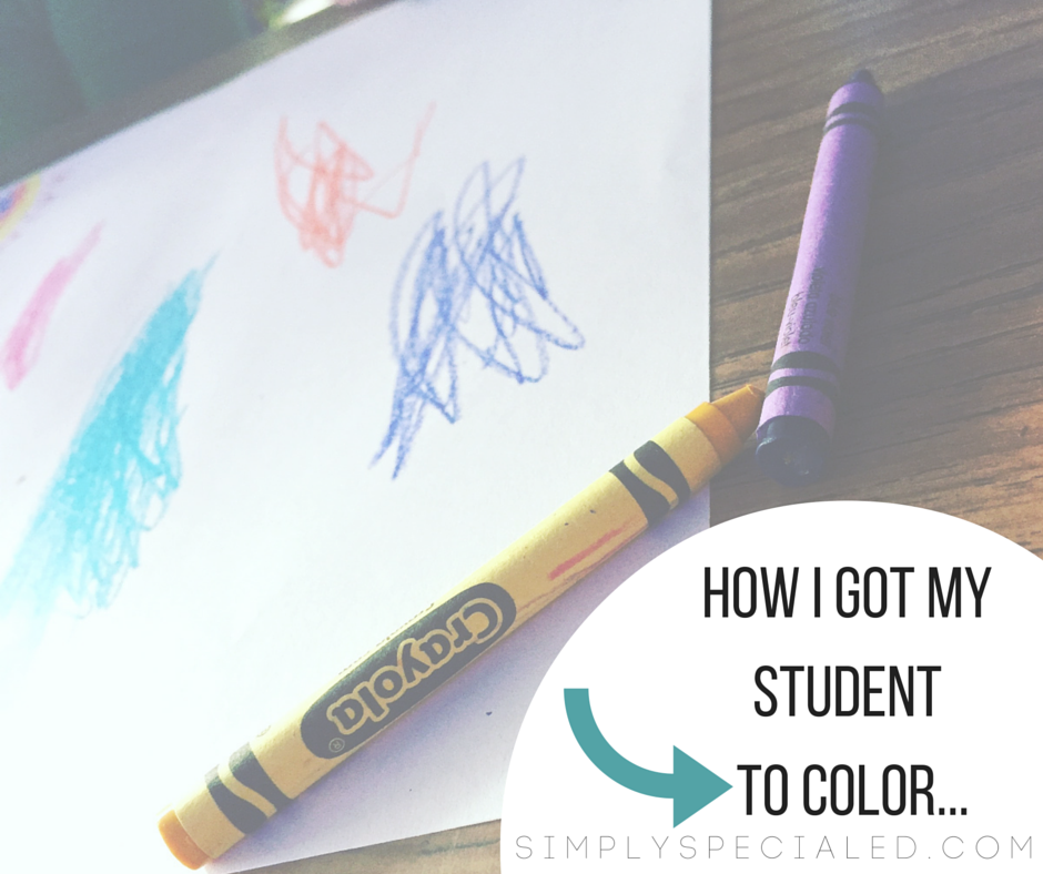 HOW I GOT MY STUDENT TO COLOR....