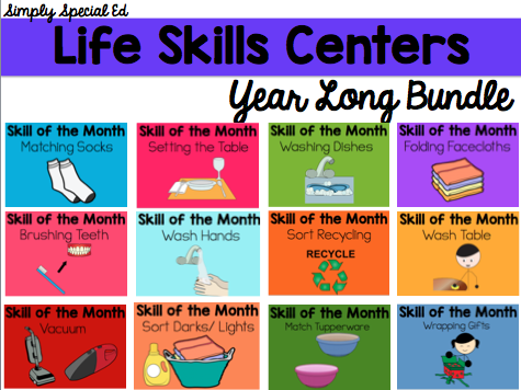 Life Skills Centers Year long bundle