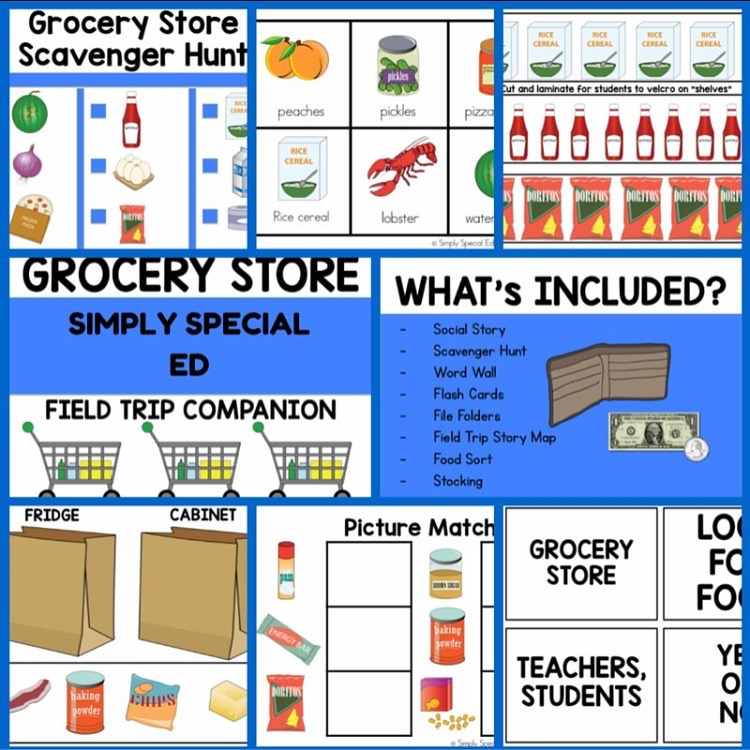 Grocery store scavenger hunt