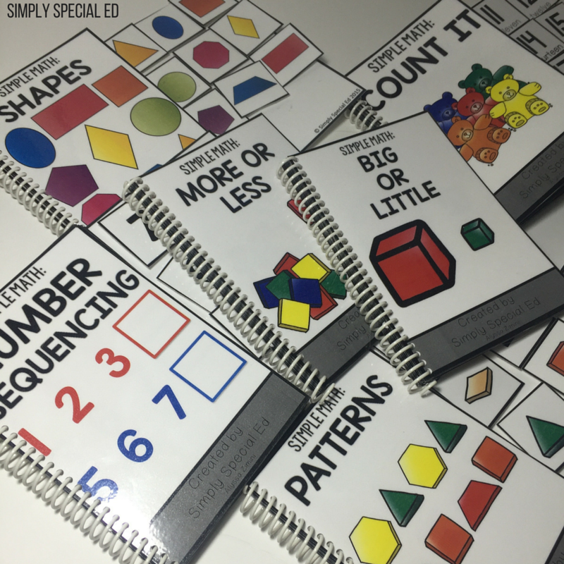 Math Books for the special ed classroom