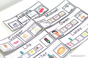 Behavior management visual name tags