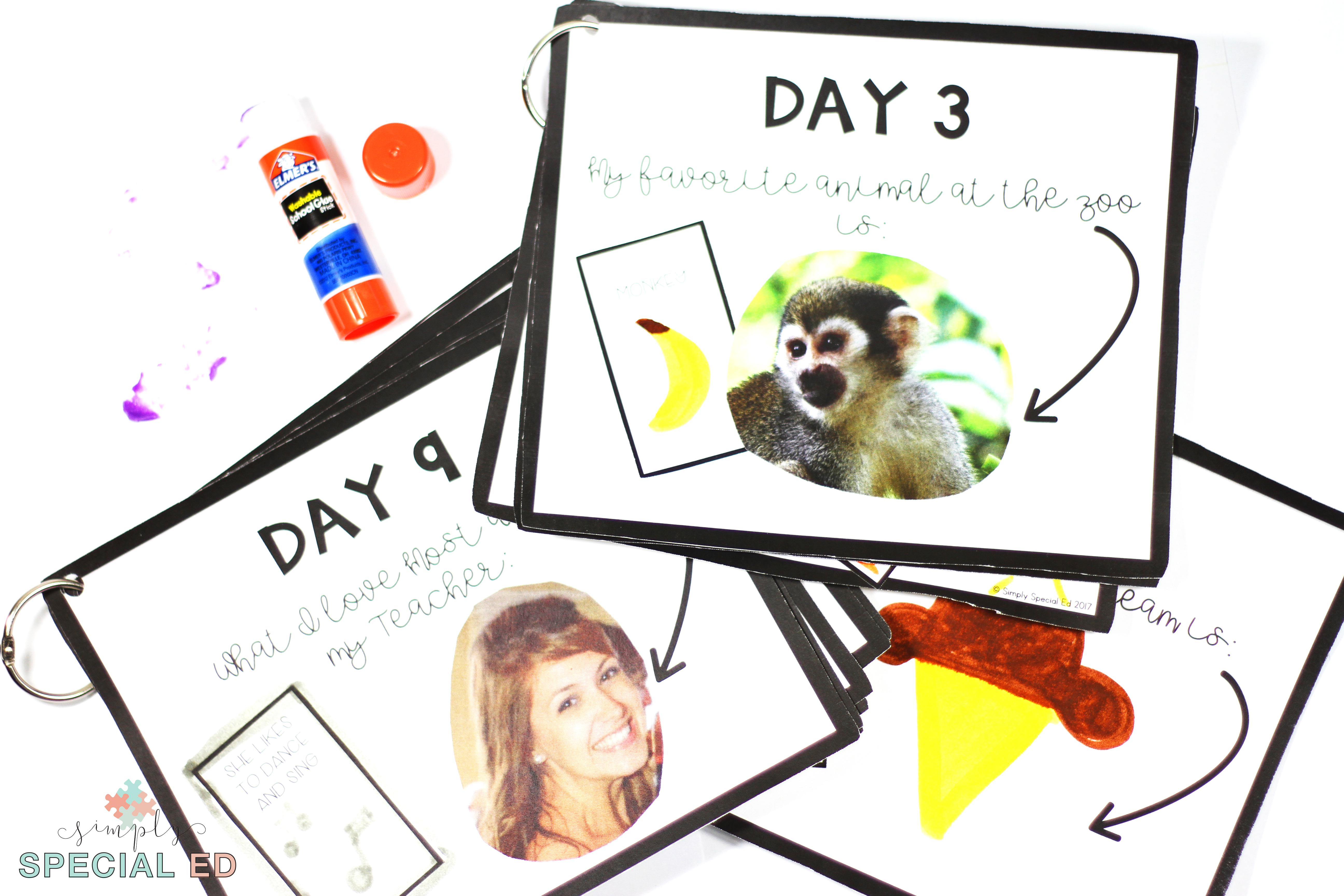 Last 10 days memory book for autism classroom