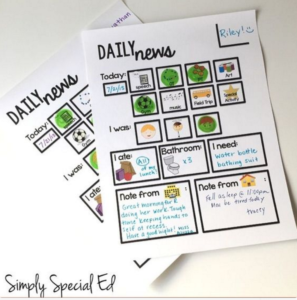 home communication for students with special needs