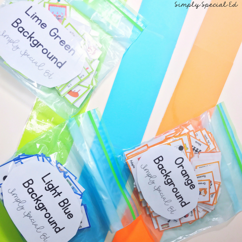 schedule pieces for autism classroom