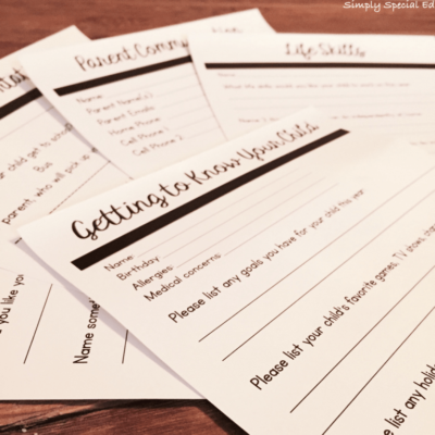 New Students in your Autism Classroom