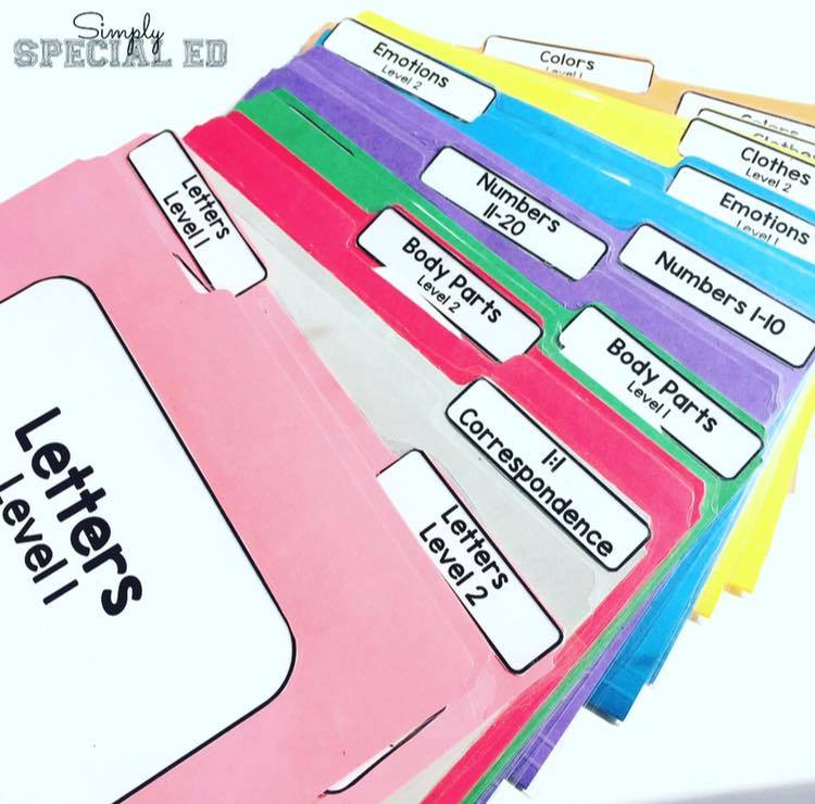 basic skills file folders