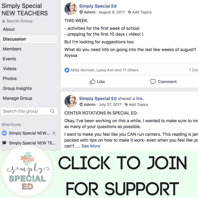 First year teaching in self contained special education