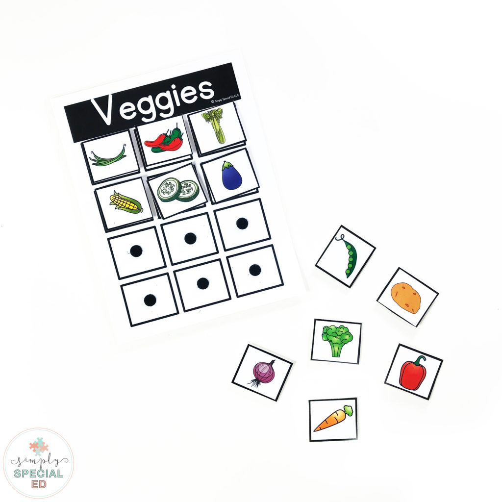 Using task boxes increases students independence! Try these free fruit and veggie sorts in your summer task boxes!