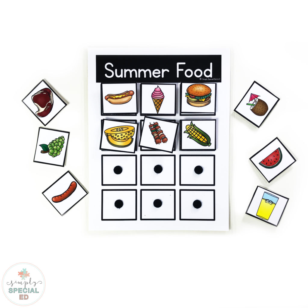 Build your task box library with this free summer sorting activity. Use in your special education or life skills classroom.