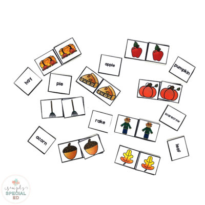 FREE Fall Matching Activity!