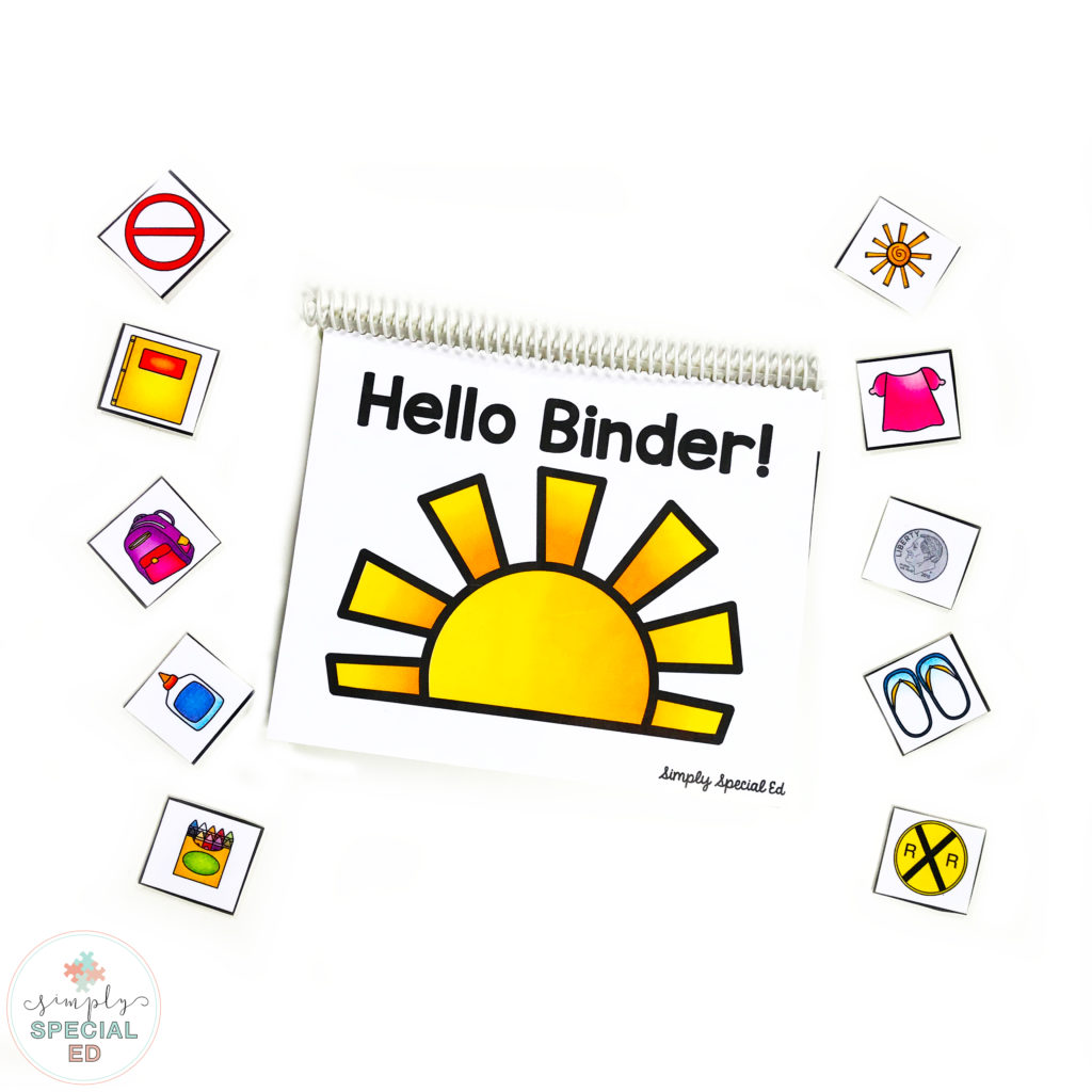 hello binder for using in morning work routine