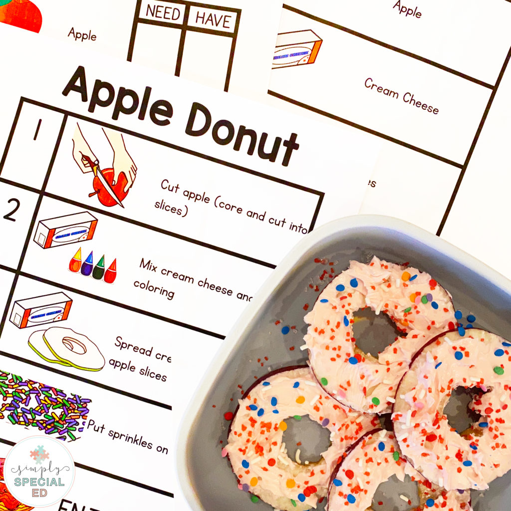 apple donut visual recipe 