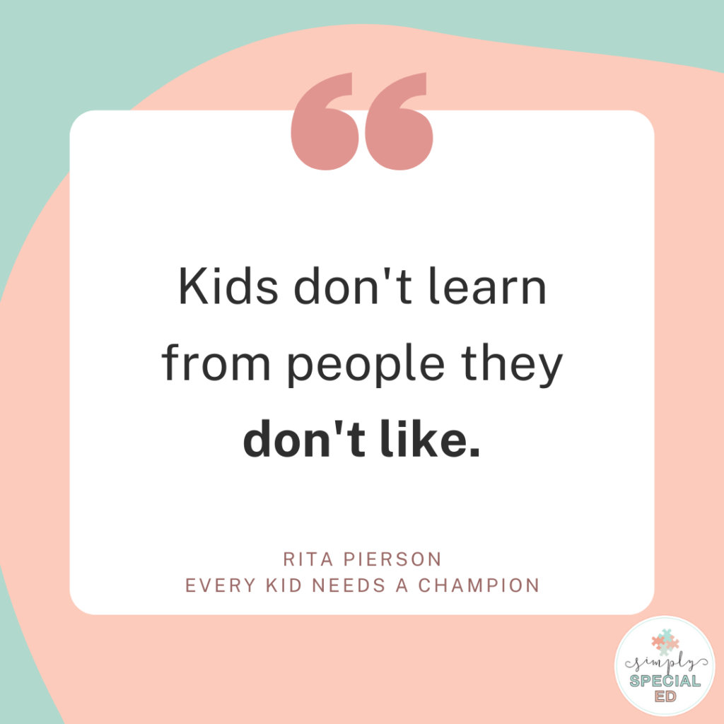 Inspiration, a quote from Rita Pierson