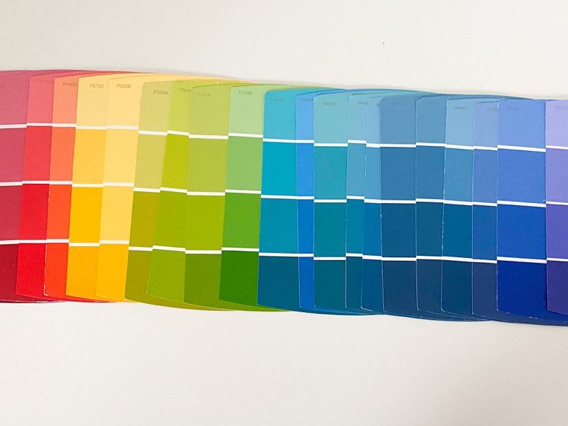 cardboard paint samples 