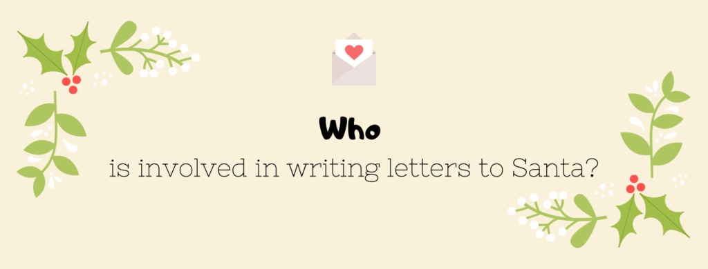 Who is involved in writing letter to Santa?