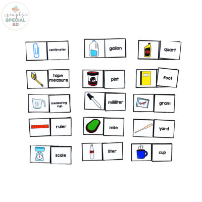 Measurements Matching Task Box (free download)