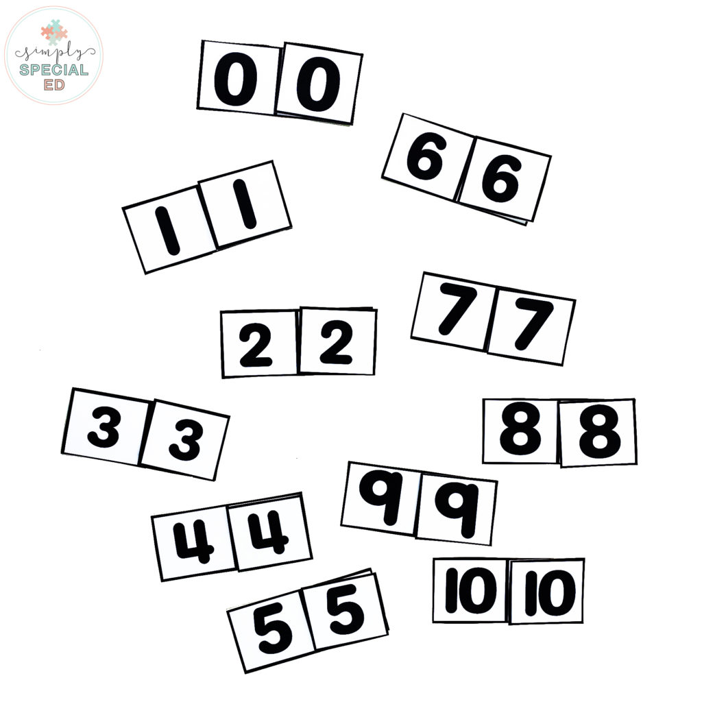 Free identical matching number task box