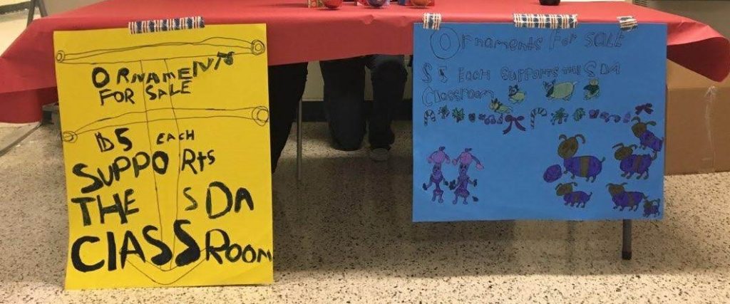 Example of Posters made by students for our business.