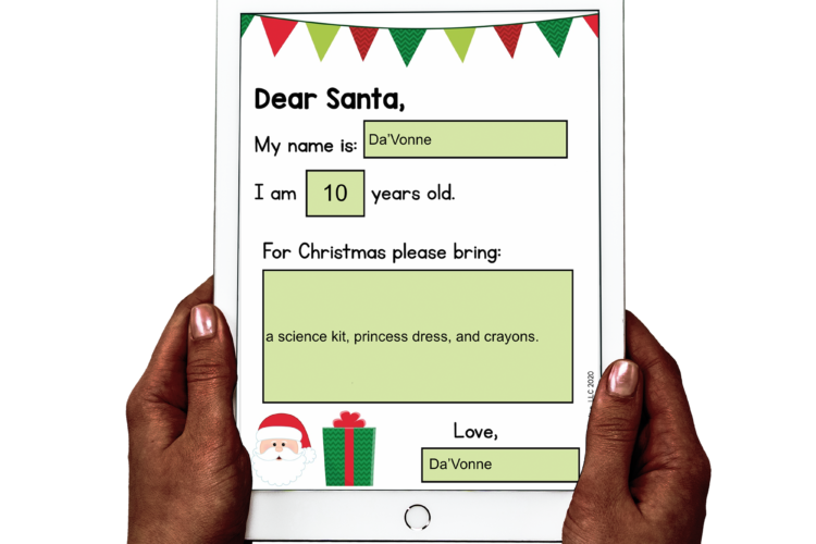 Letter to Santa digital version