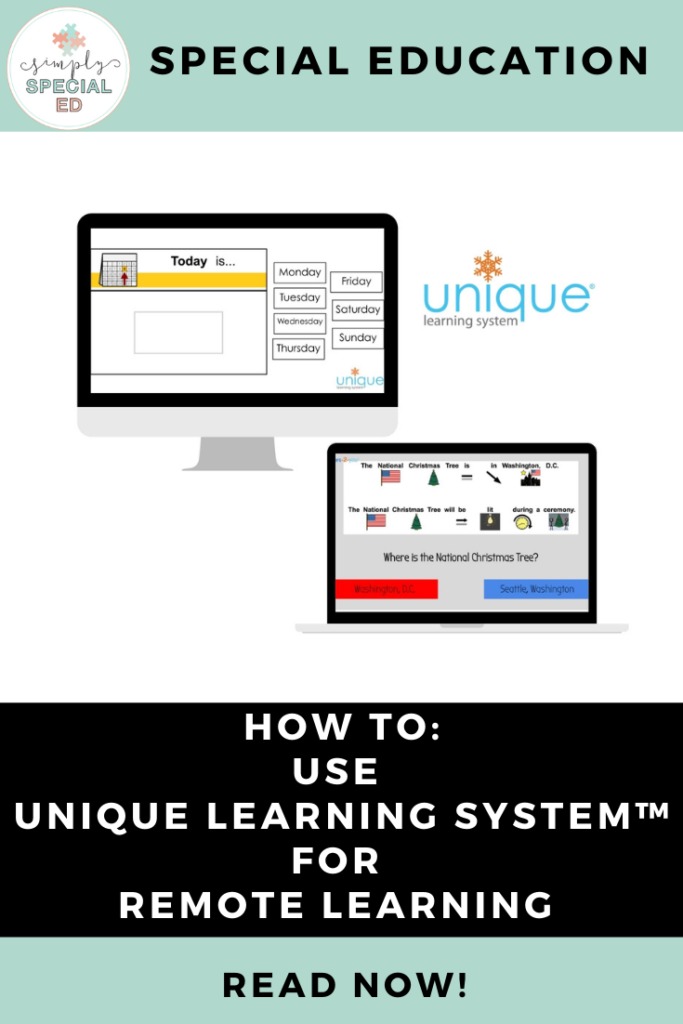 How to use Unique Learning System™ for Remote Learning pin 