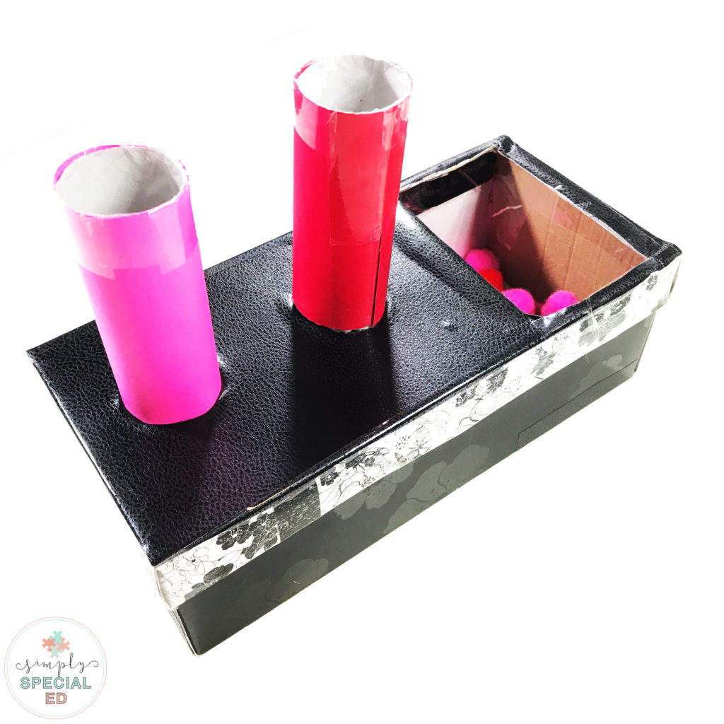 Valentines day sorting task box you can make yourself