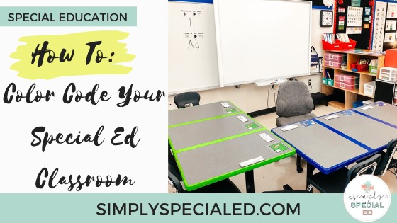 how to color code your special ed classroom