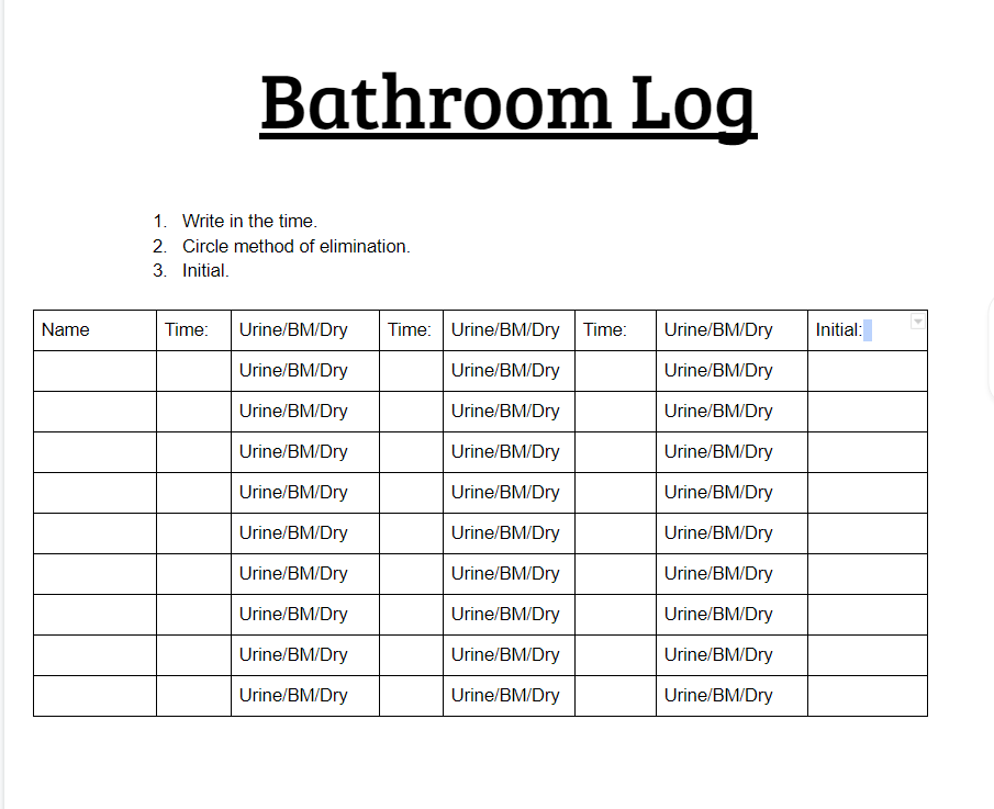 image of bathroom log