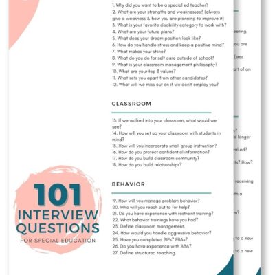 3 Steps to a Mock Special Education Interview