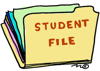 image of student file