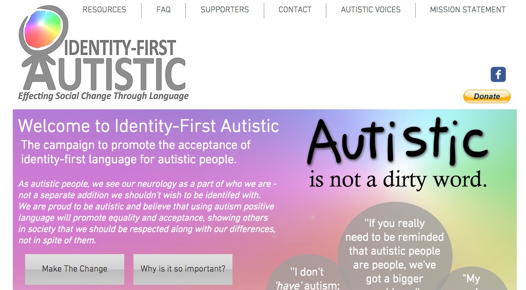 Image that links to identity first resources