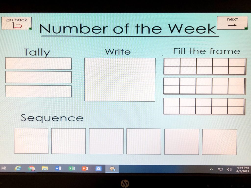 I do a number of the week routine with my students for math instruction