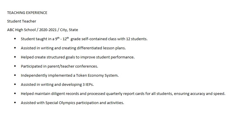 Include details in your resume of what experience you have in teaching.  Make sure potential employers know that you do have experience working with the population of students in the classroom for which you're applying.