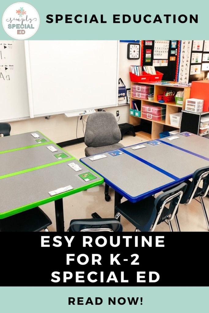ESY routine for K-2 special ed