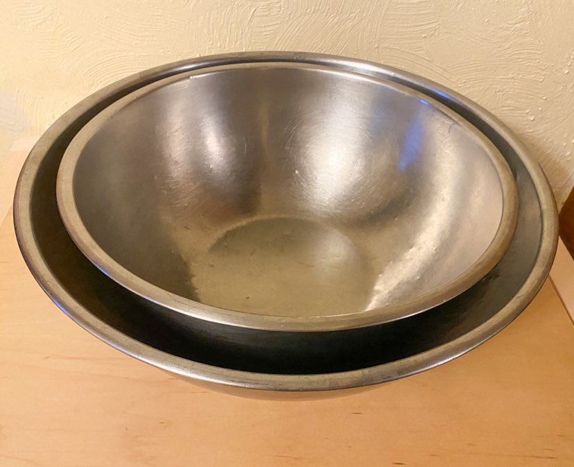 Two large bowls 