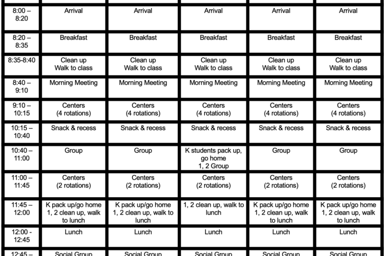 Here is part of my K-2 daily schedule.