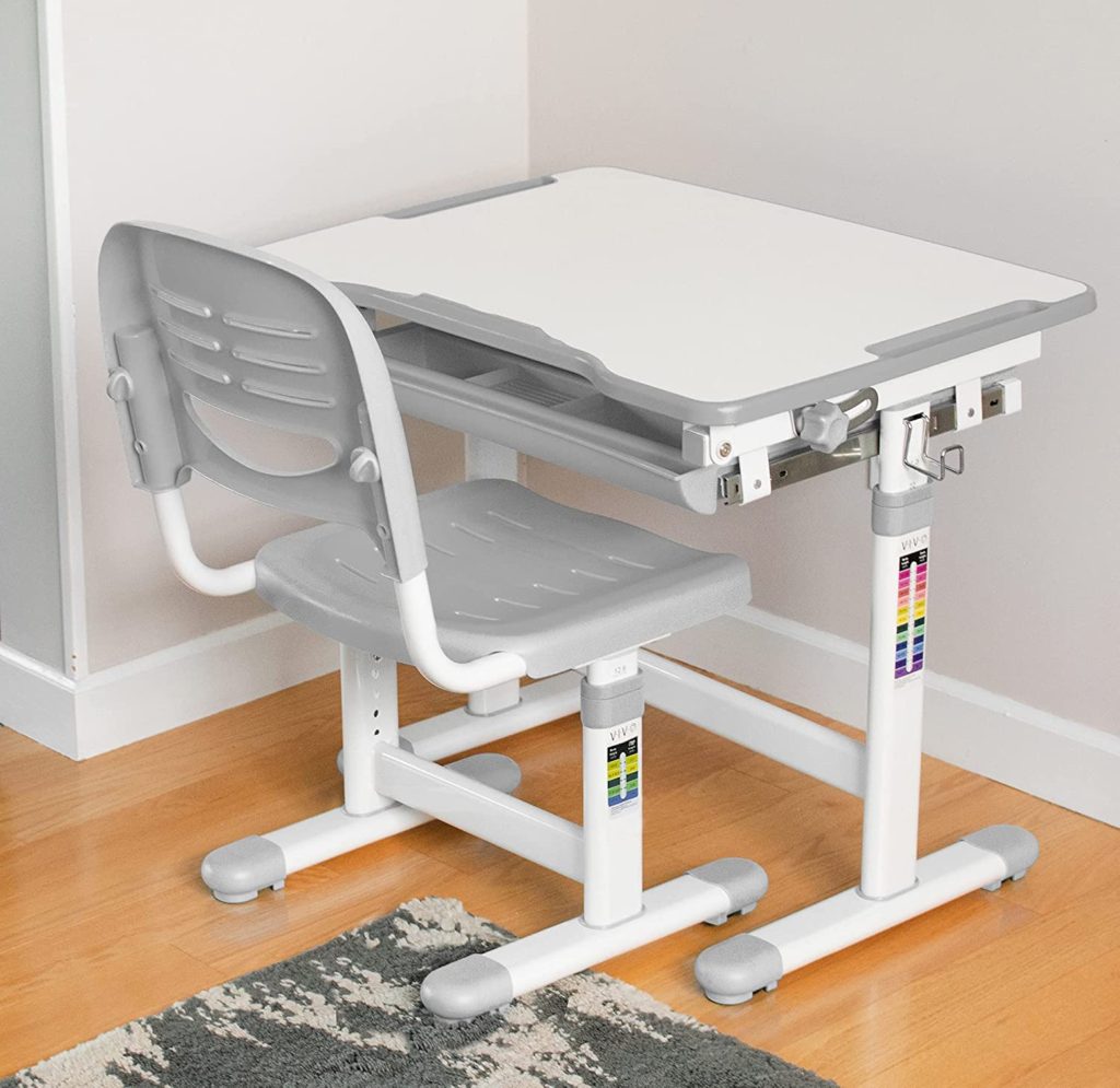 Here is a photo of an adjustable standing desk.