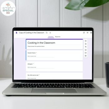 google forms example of a school form