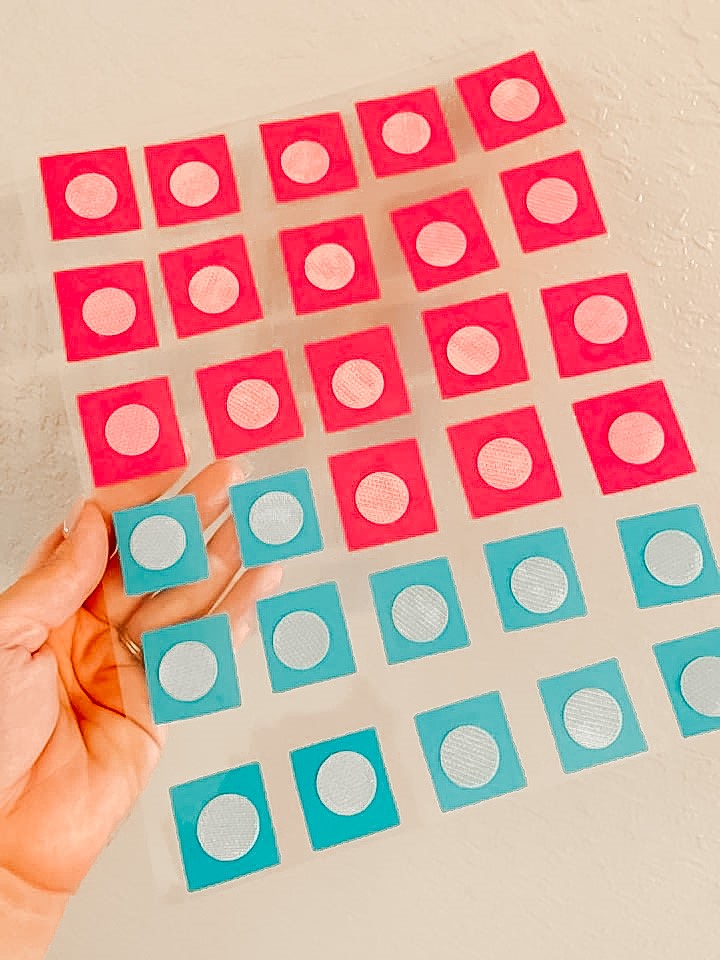 velcro scheudle pieces before cutting