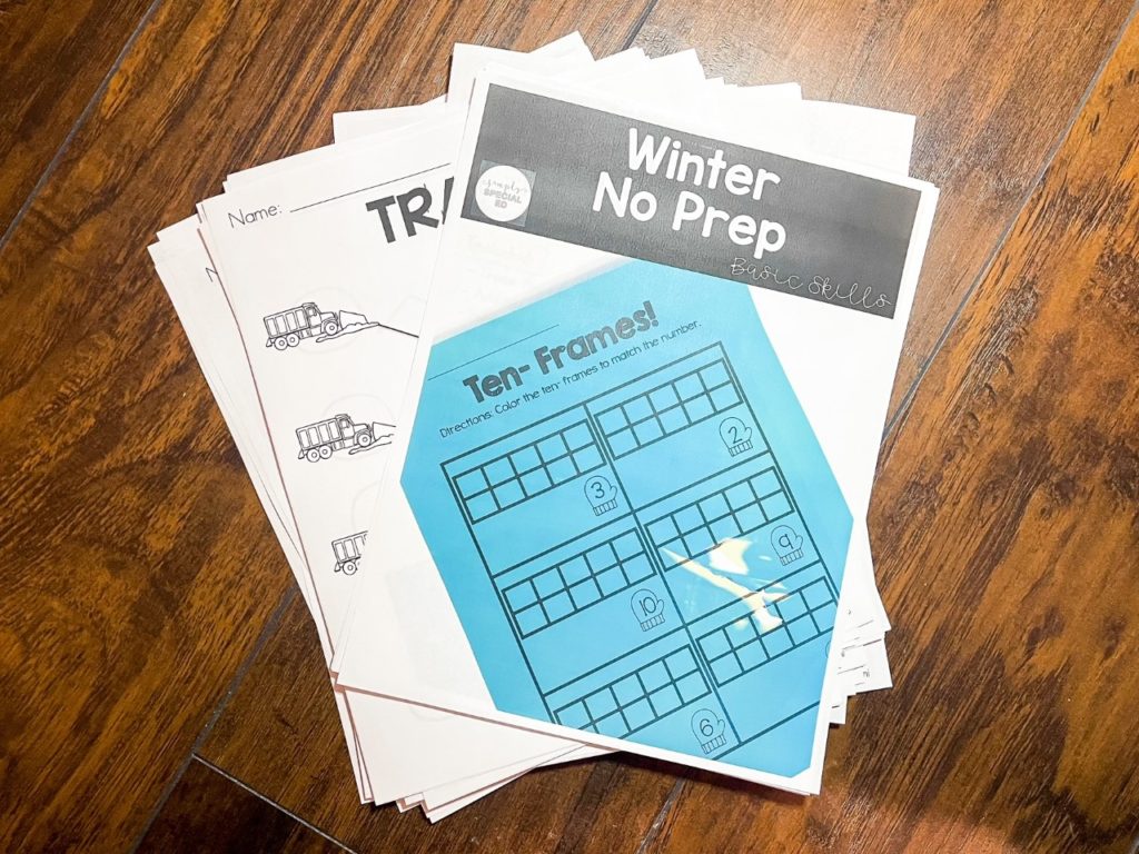 winter print and go no prep pack