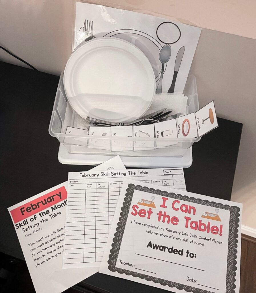 life skills centers materials
