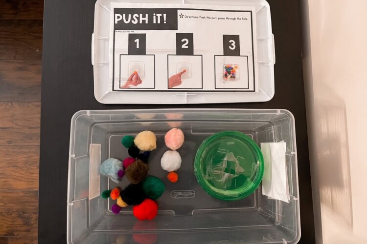 push it fine motor center