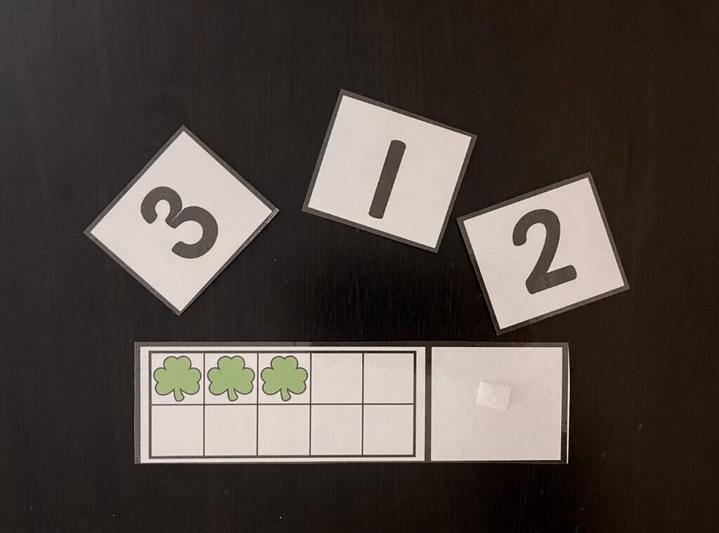 shamrock ten frame task