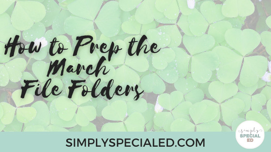 how to prep the march file folders