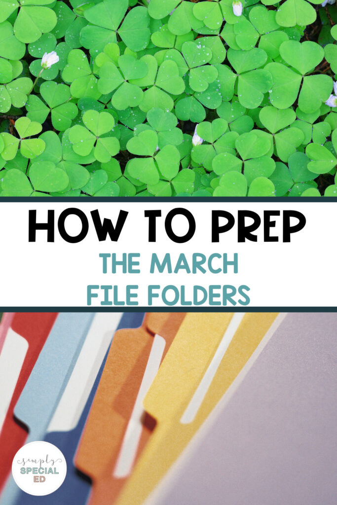 how to prep the march file folders pin