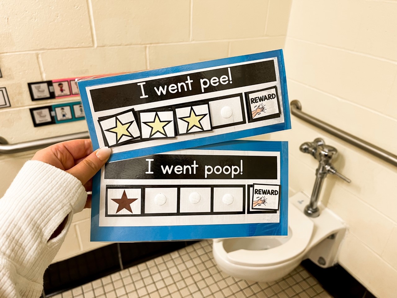 pee and poop token boards