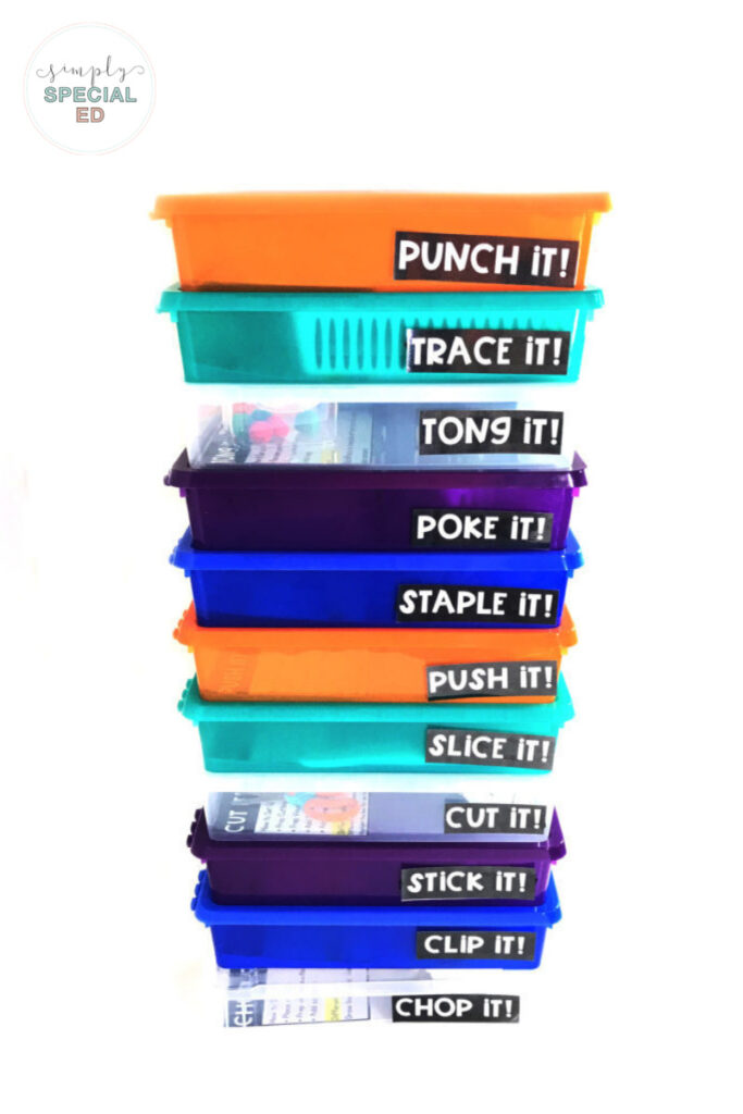 Simple Fine Motor Centers are the perfect way to implement fine motor activities to your classroom in a structured way!