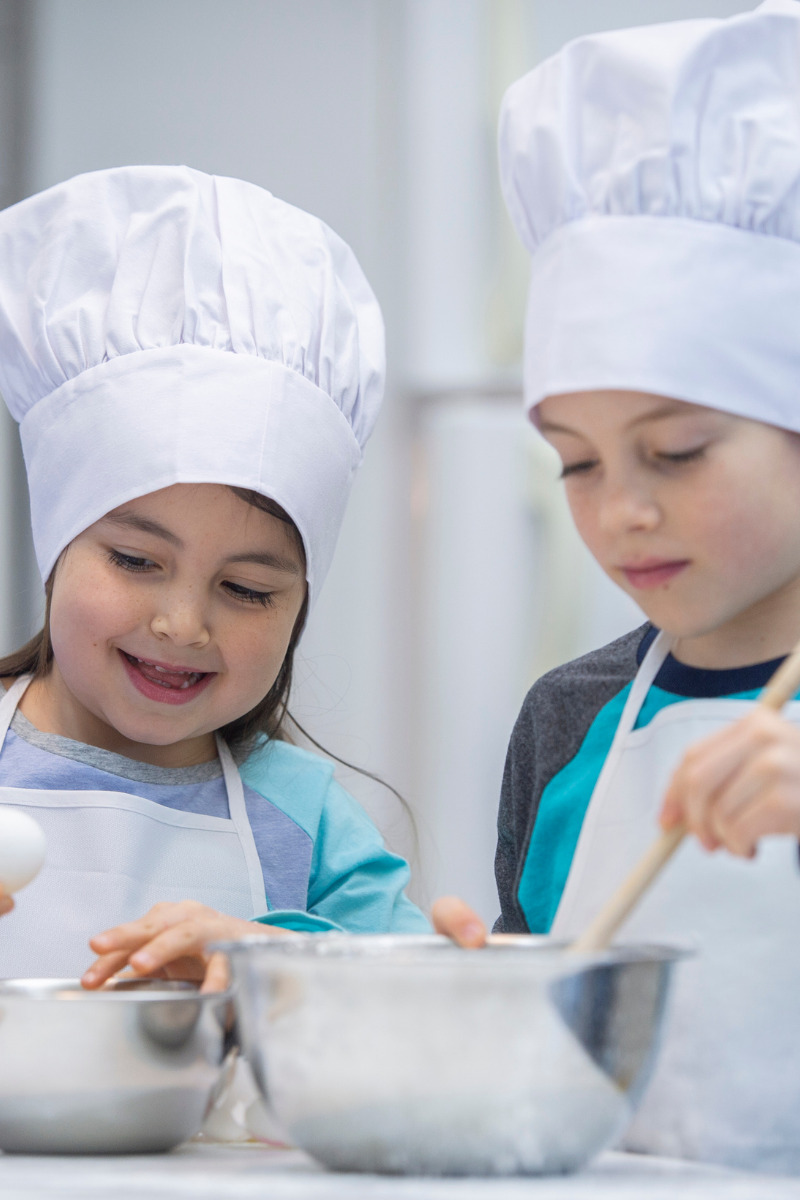 students cooking in special education