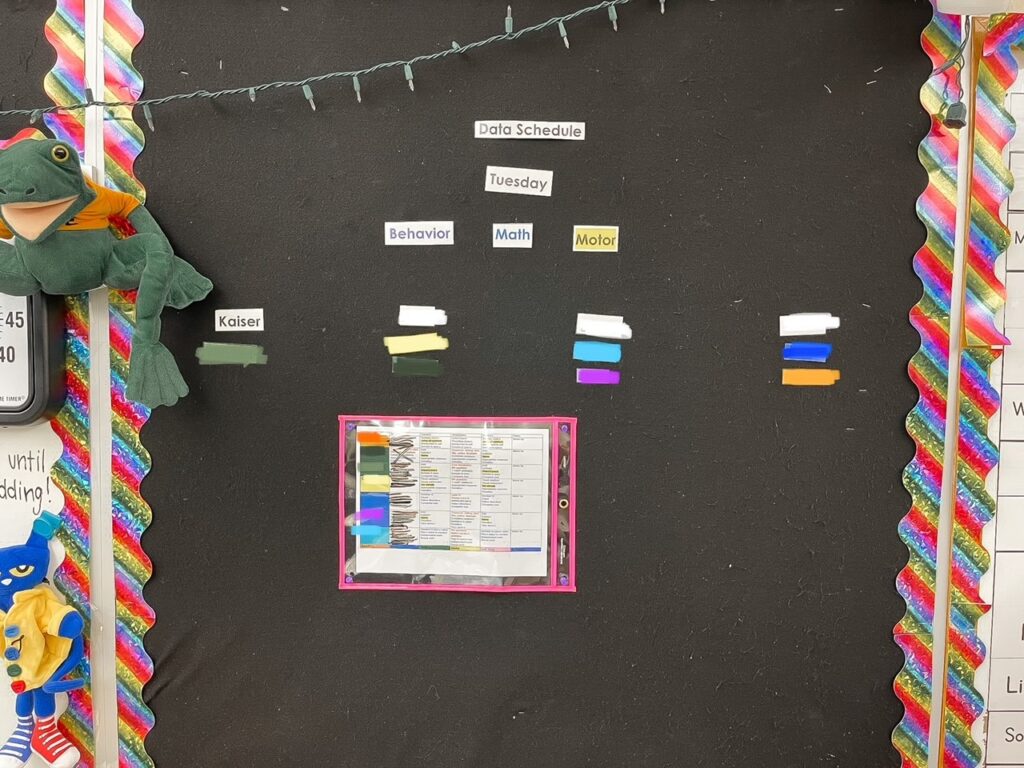 progress monitoring schedule